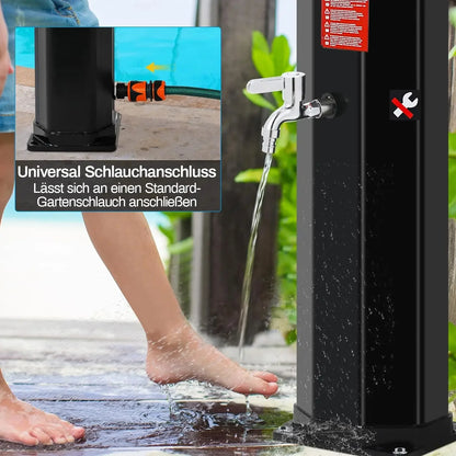 60l Freestanding Outdoor Solar Heated Shower Outdoor Pool