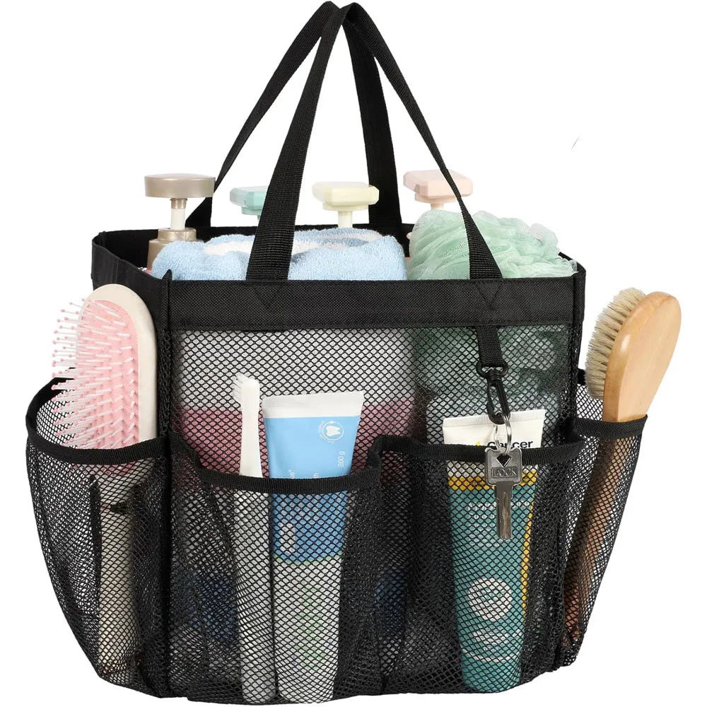 Mesh Shower Caddy College Dorm Room Essentials Pockets