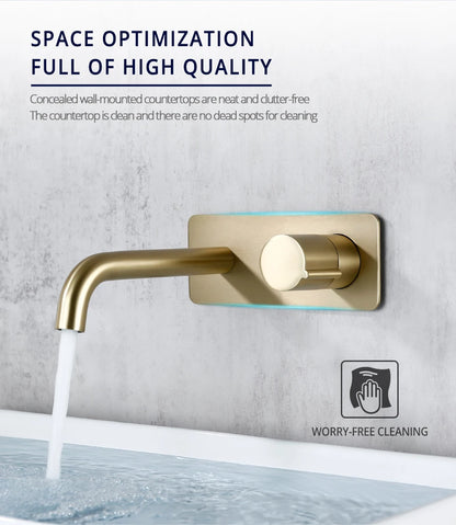 Bathroom Vanity Sink Mixer Cover Plate Cold Wall-Mount