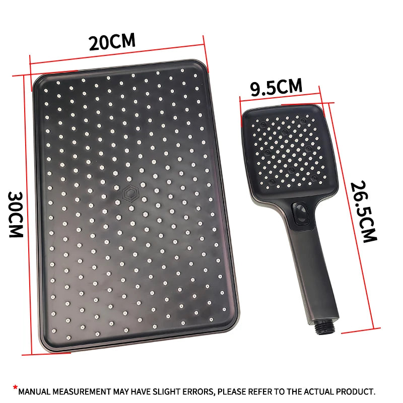 Air Boost High Pressure Large Overhead Rain Shower