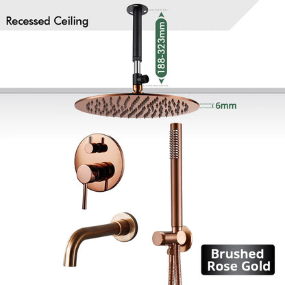 Bathroom Faucet Shower Mixer Tap Spout Black Solid