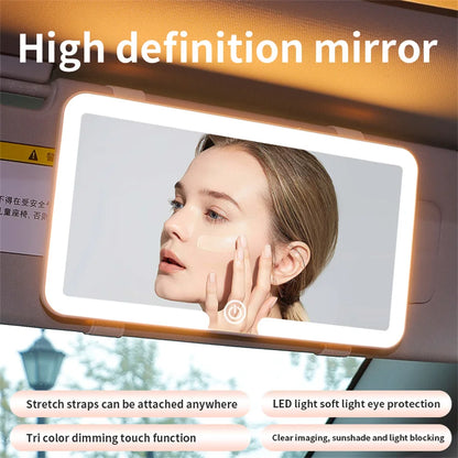Universal Car Sun Visor Makeup Mirror Led Fill