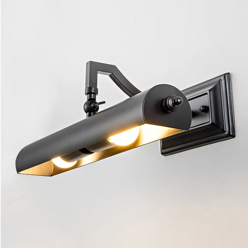 Wall Picture Lamp Led Gold Mirror Headlight Retro