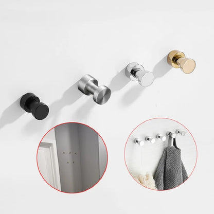 Bathroom Brass Robe Hook Wardrobe Coat Clothes Hanger