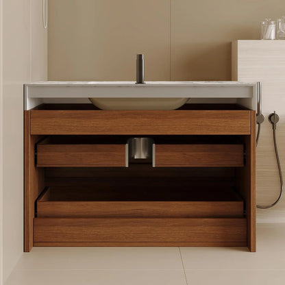 30 Modern Floating Bathroom Vanity Faux Marble Top