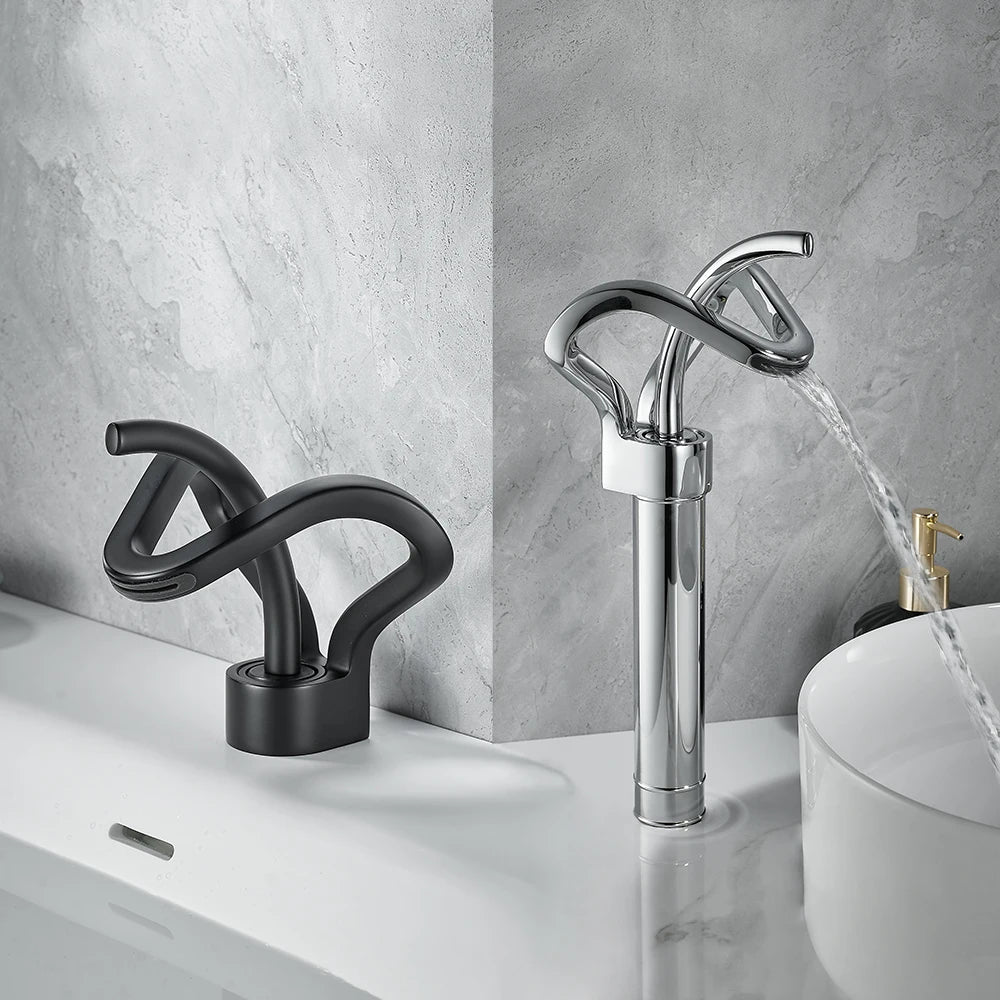 Black Gold Basin Faucet Bathroom Washbasin Water Mixer