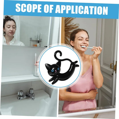 Cute Cartoon Towel Rack Bathroom Cat Shaped Towel