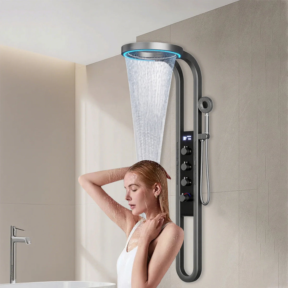 Luxury Wall Mounted Spa Massage Shower Panels System
