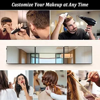 Way Mirror Self Hair Cutting 360 Mirror Braiding