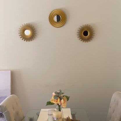 Gold Mirrors Wall Decor Of Hanging Ornament Art