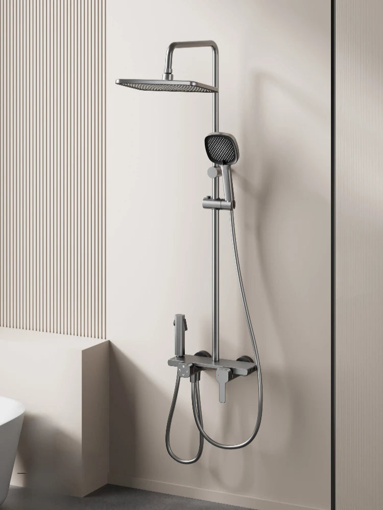 4-Way Rainlfall Showers System Wall Mounted Bathroom Shower