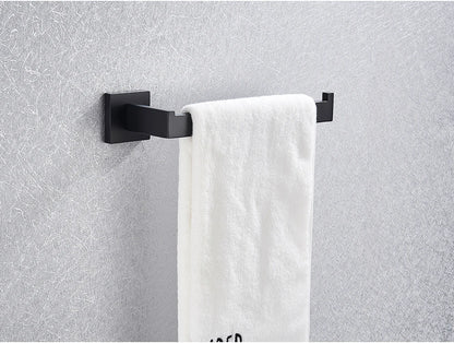 Bathroom Hardware Black Robe Hook Towel Rail Bar