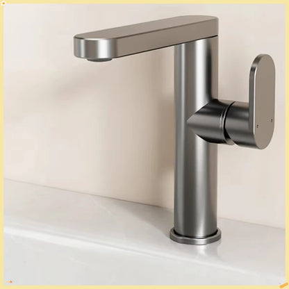 360 Rotation Bathroom Basin Faucet Grey Aluminum Washbasin