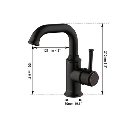 Zappo Bathroom Basin Faucet Rotatable Spout Cold Water
