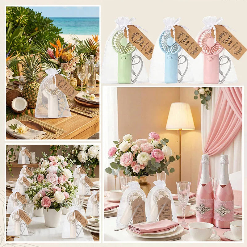 10-100pcs Bulk Small Wedding Fans Guests Handheld Fan