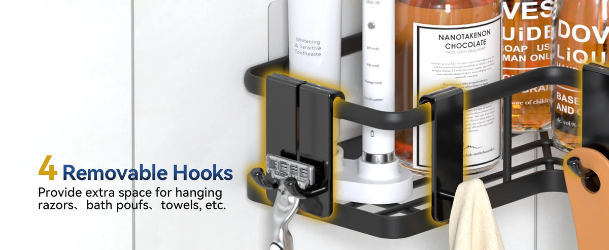 Shower Caddy Adhesive No Drill Bathroom Shower Organizers