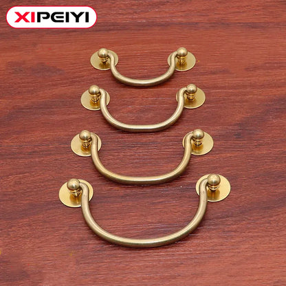 Xipeiyi Pure Copper Retro Medicine Cabinet Handle Brass