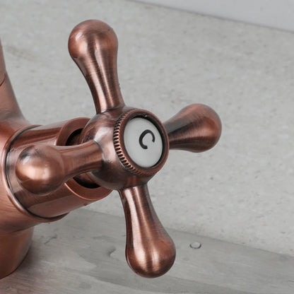 Kemaidi Gold Bathroom Sink Faucet Brass Hole Deck