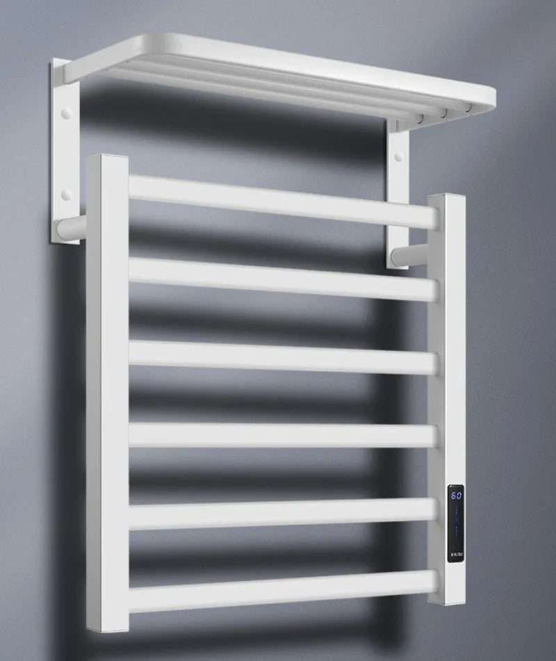 Metal Electric Heated Towel Rail Smart Disinfection Thermostat