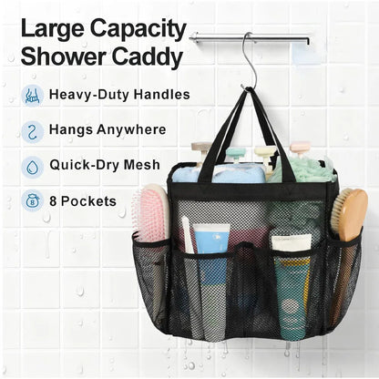 Mesh Shower Caddy College Dorm Room Essentials Pockets