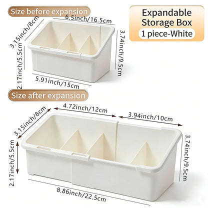 1/2/4pcs Mirror Cabinet Expandable Cosmetic Storage Box