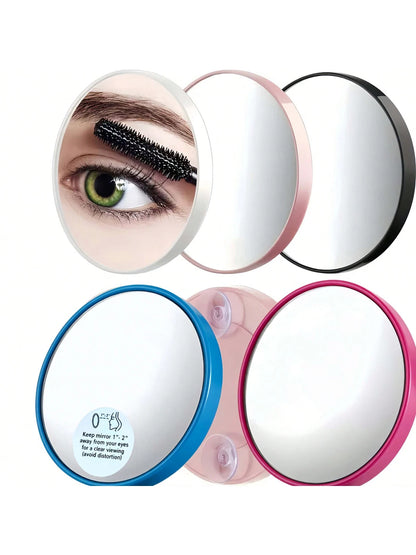 1pc 10x/50x/Magnifying Makeup Mirror Suction Base Handheld Size