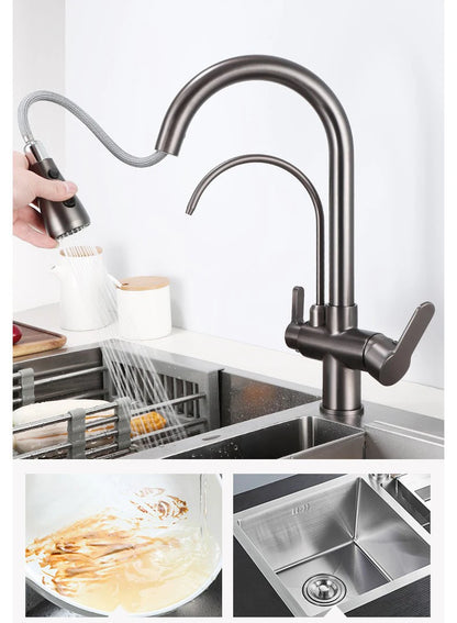 Touch On Filtered Faucet Three Ways Cold Drinking