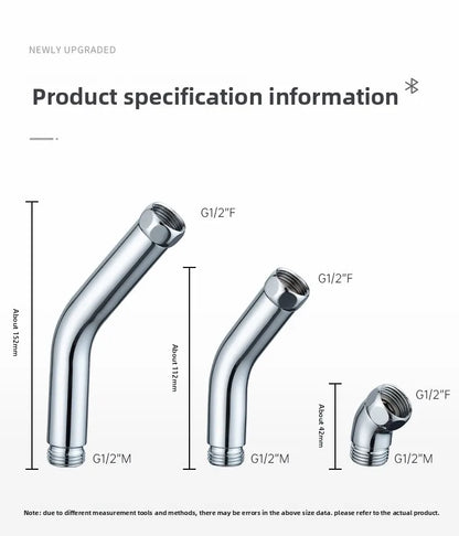 Shower Head Extension Arm Adjustable Angle Rotatable Connector