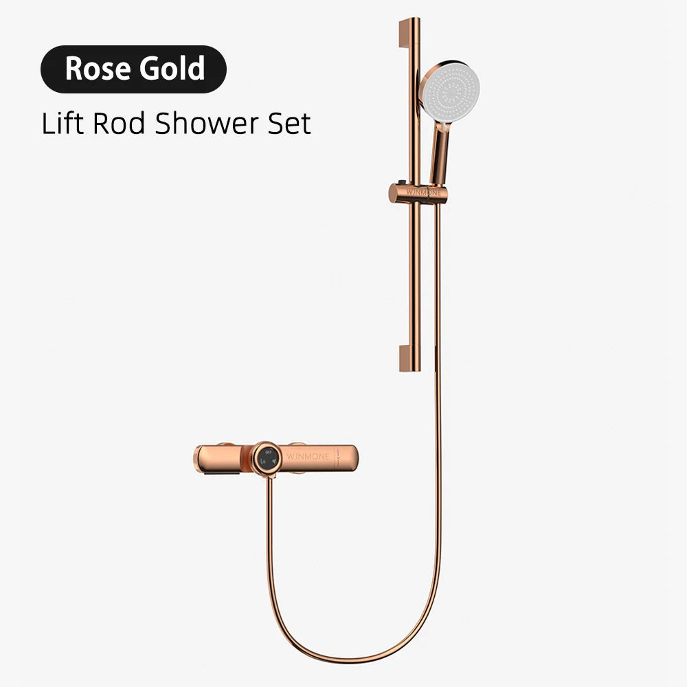 Luxury Solid Brass Smart Thermostatic Showers System Split