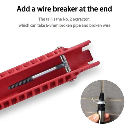 Double-Head Handle Installer Ratchet 14 In Wrench Sink