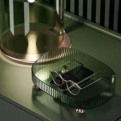 Large Capacity Makeup Perfume Organizer Anti-Slip Gold Stand
