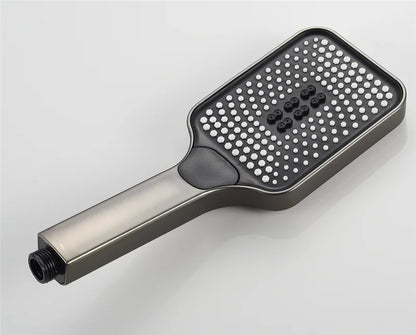 Tuqiu Gray Bathtub Shower & Cold Black Bathroom