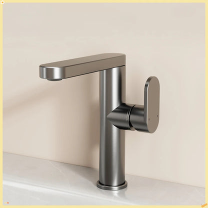 360 Rotation Bathroom Basin Faucet Grey Aluminum Washbasin