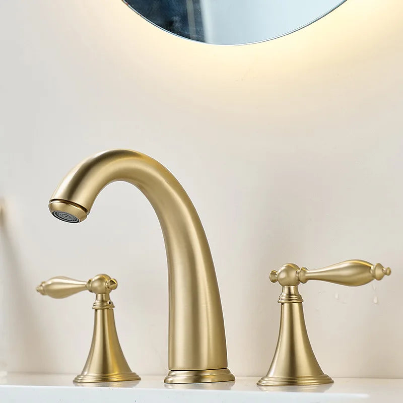 Nordic Style Basin Faucet Holes Bathroom Sink Faucet