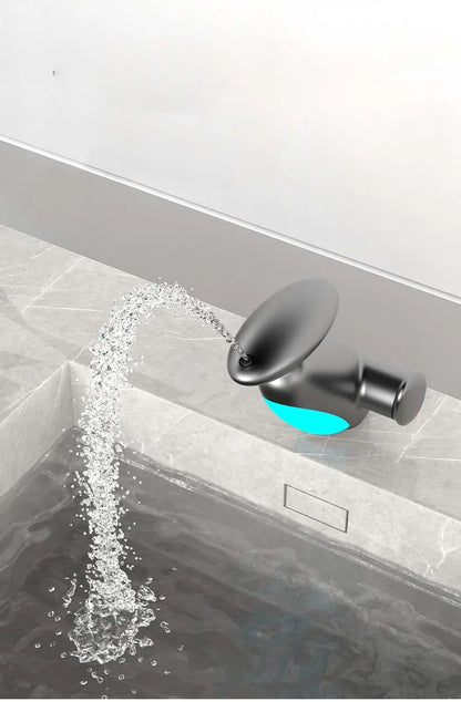Bathroom Basin Faucet Led Light Tap Penguin Pull-Out