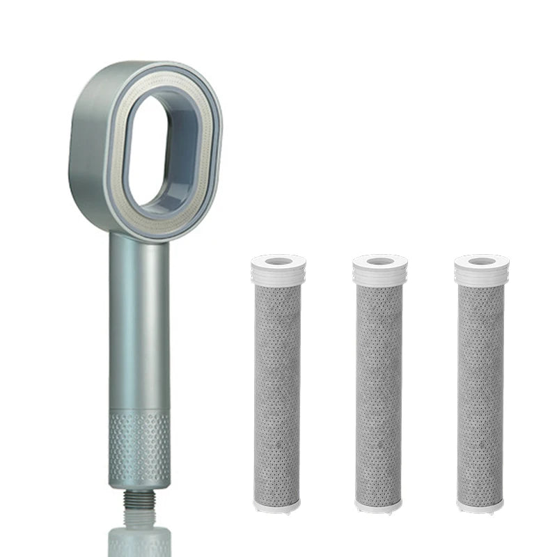 Filter Shower Head Beauty High Pressure Black Hand