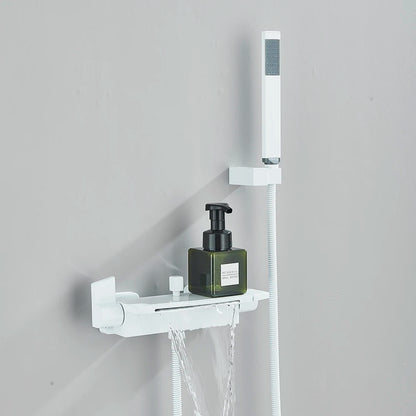 Golden Shower Faucet Waterfall Bath Shower Mixer Tap