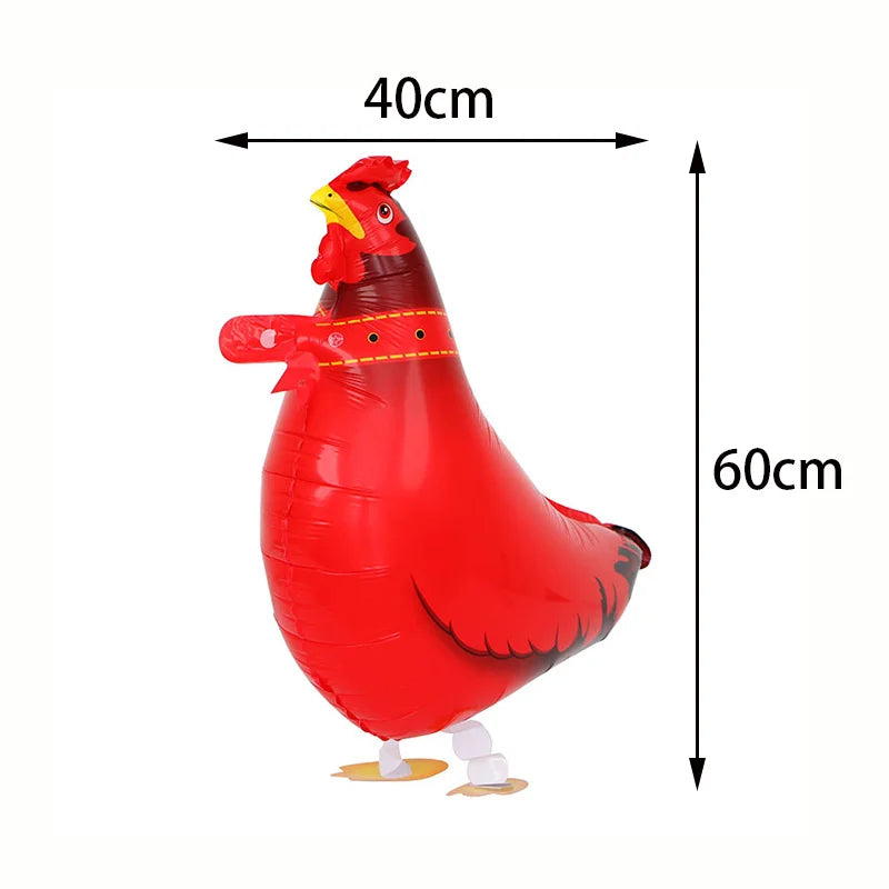 10/30/50pcs Farm Mini Animal Balloon Little Pig Duck