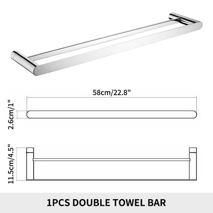 Oval Bathroom Wall Mounted Towel Rack Paper Holder