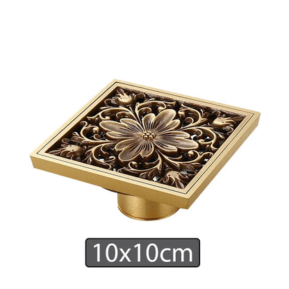 Brass Shower Drain Bathroom Floor Drain Washing Machine