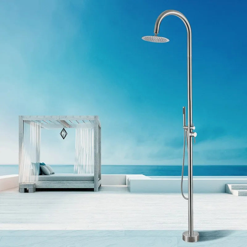 Outdoor Shower Column Garden Beach Waterproof Large Nozzle