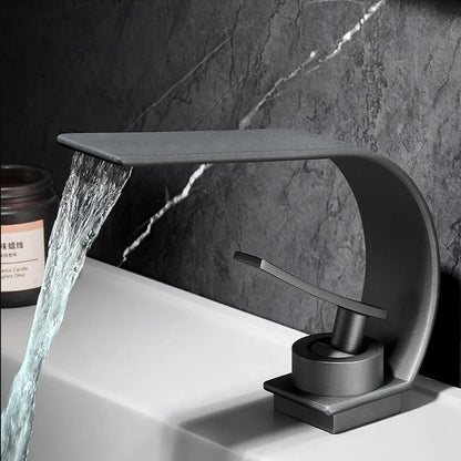 Becola Retail Deck Mount Waterfall Bathroom Basin Faucet