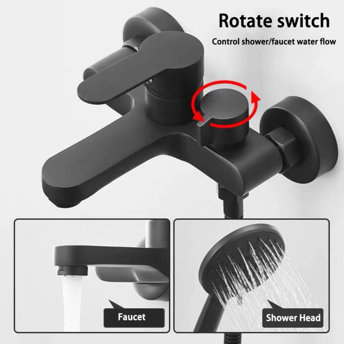 Bathroom Shower Faucet Mixing Valve Shower Bathtub Mixing