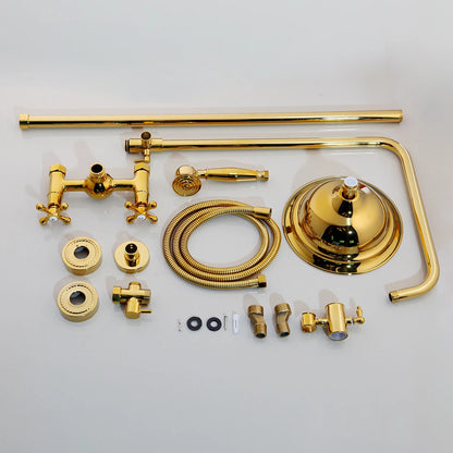 Kemaidi Luxury Golden 2-Function Bathroom Shower Exquisite High