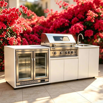 Stainless Steel Outdoor Bbq Fridge Grill Cooktop Sink