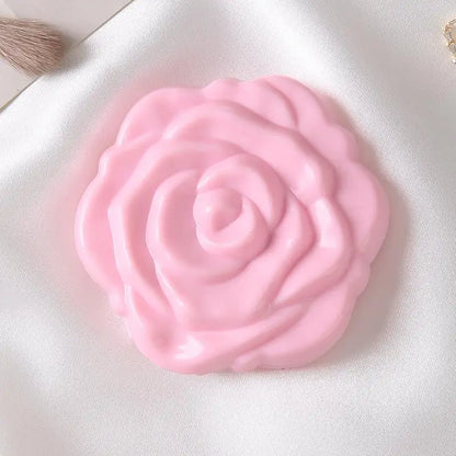 Double Sided Pocket Mirror Retro Rose Pattern Compact