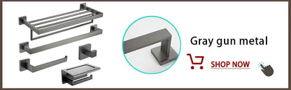 Gold Brushed Bathroom Hardware Towel Bar Rail Toilet