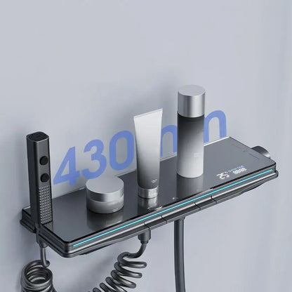 Brass Smart Temperature Display Shower System Bathtub Faucet