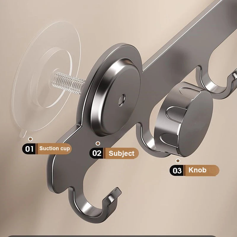 Behind Door Wall Coat Rack Row Hook Towel