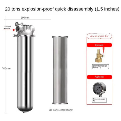 Explosion-Proof Commercial Tap Water Pre-Filter Water Purifier